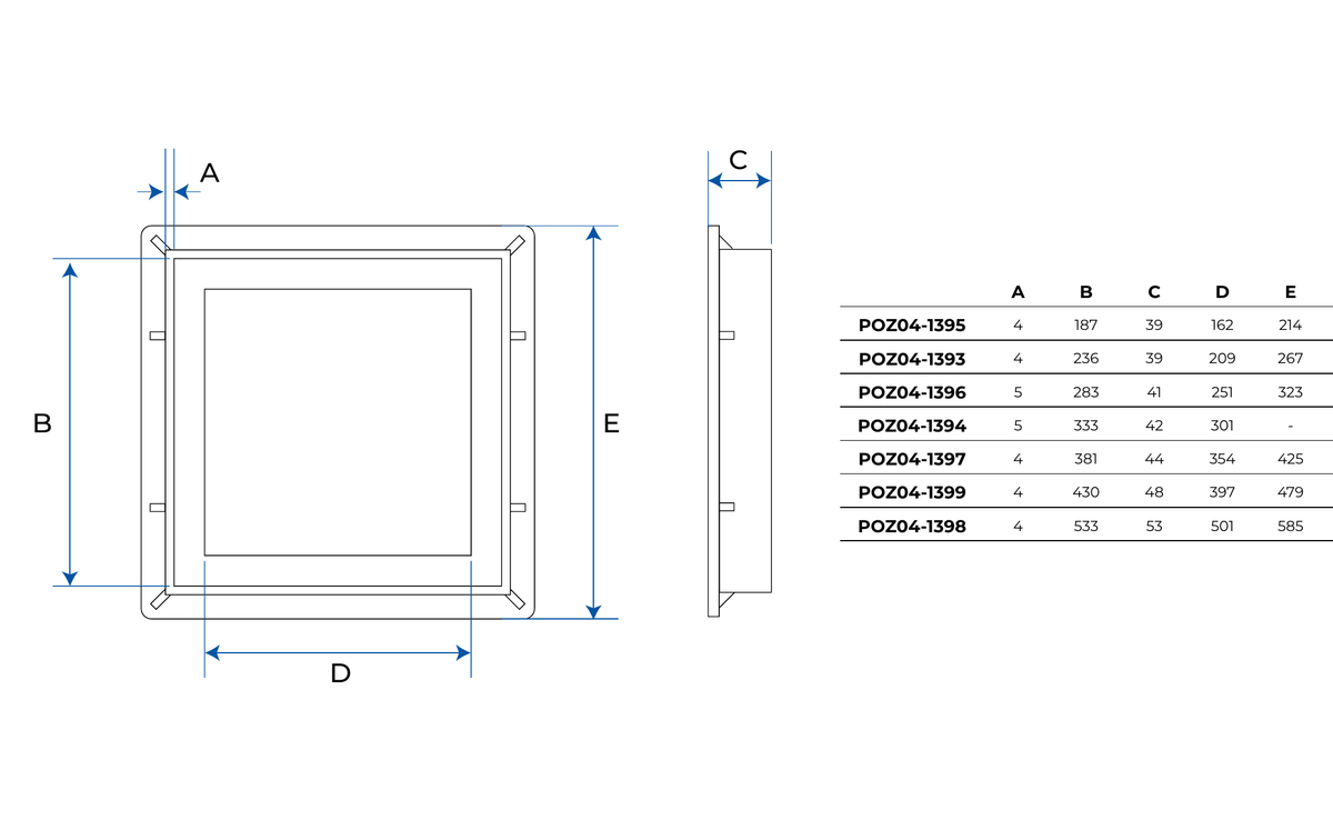 FRAMES FOR CATCH PITS (DAKOTA)