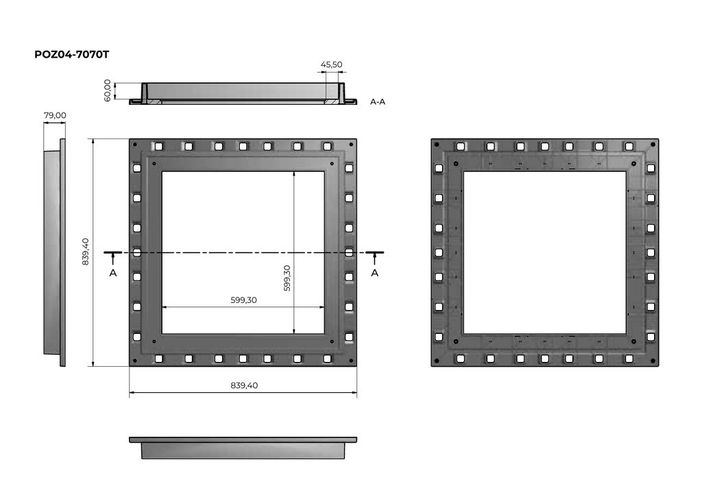 FRAMES FOR CATCH PITS (DAKOTA)