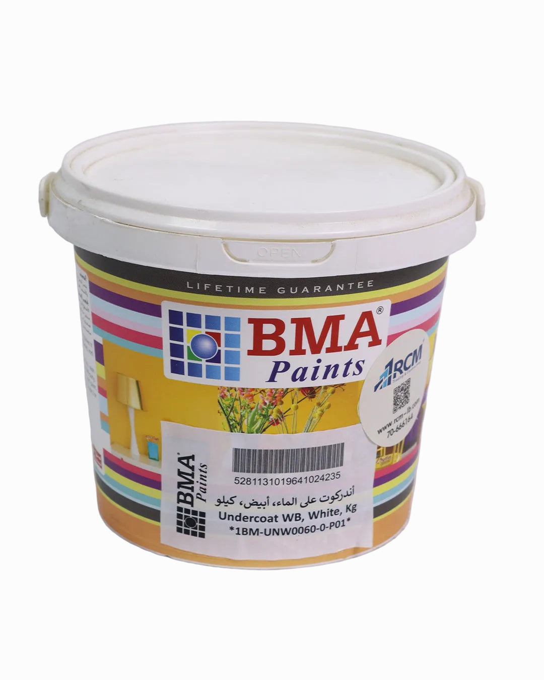 BMA Water-Based Undercoat – White, 1 kg