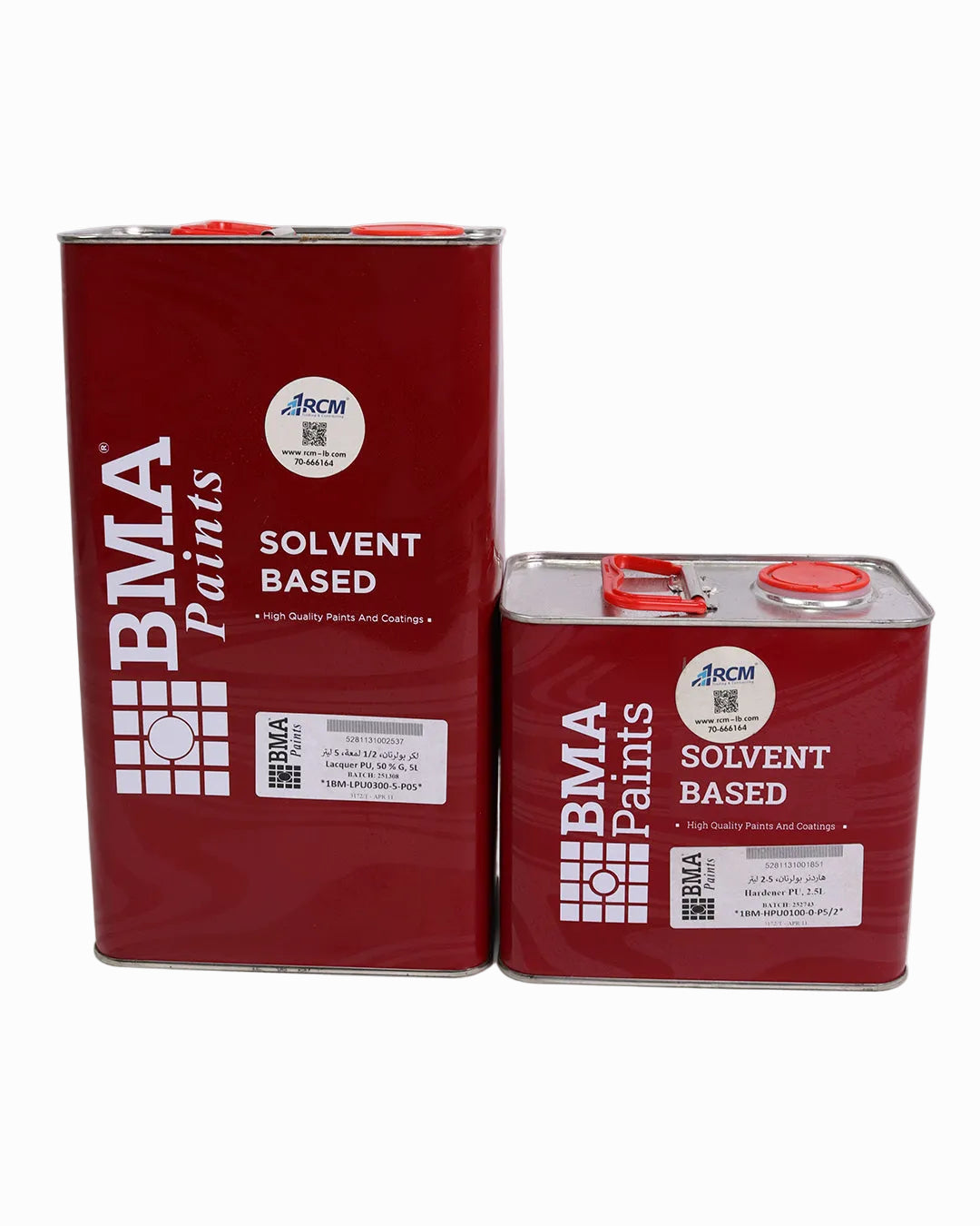 BMA 2K Polyurethane Lacquer – 50% Gloss, 5 L with 2.5 L Hardener