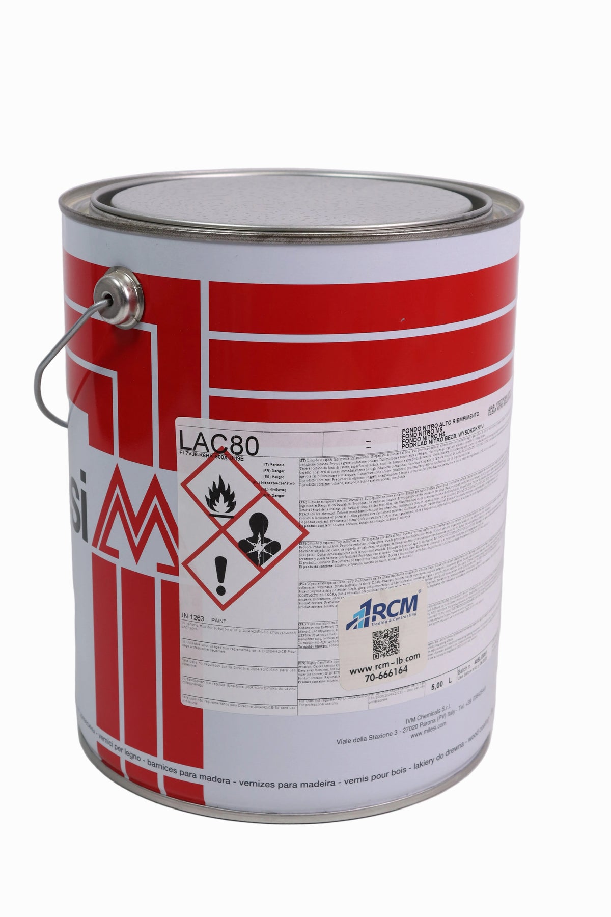 Milesi High-Build Nitrocellulose Sealer – 5 L