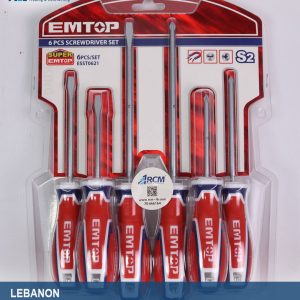 6 pcs  طقم مفك براغي